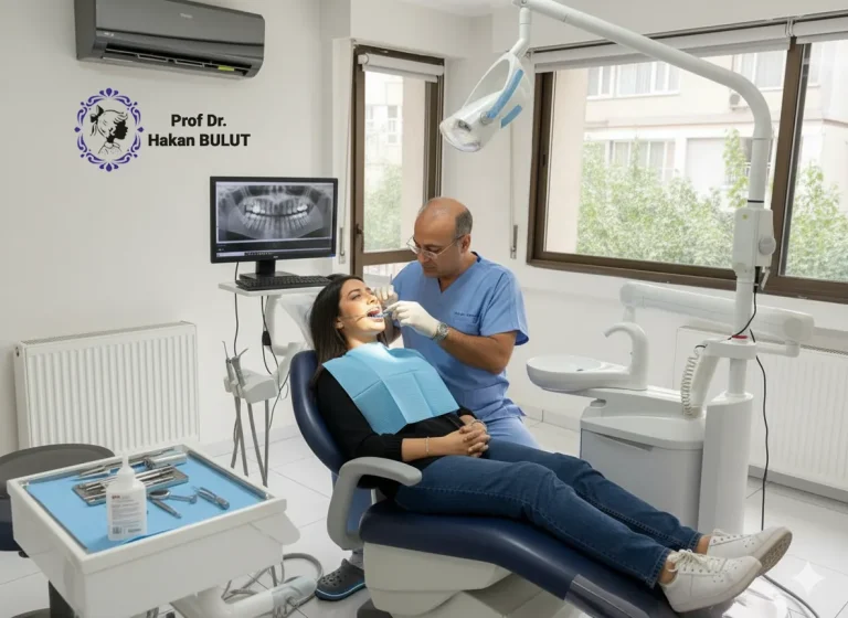 Erişkinlerde diş teli tedavisi ile düzeltilmiş sağlıklı gülüş