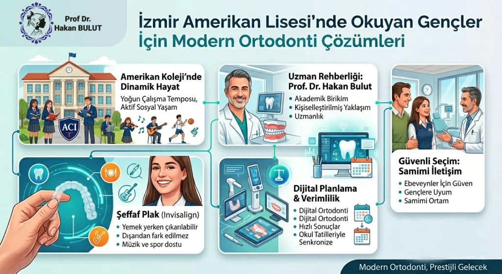 aci ogrencileri izmir amerikan lisesi gencler icin modern ortodonti uzman ortodontist prof dr hakan bulut